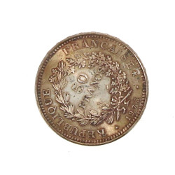 Pièce de 50 F argent "1975", poids 30 gr