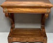 Console en placage de noyer, XIXème, ouv