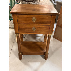 Chevet de style Empire en bois fruitier,