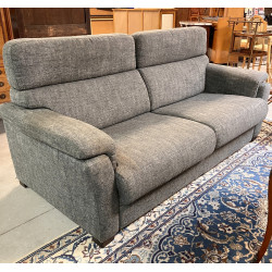 Canapé moderne en tissu gris chiné, L 20