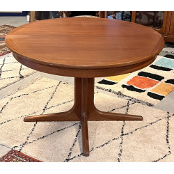 ROCHE BOBOIS - Table ronde en acajou, de