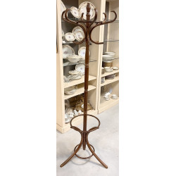 Porte manteaux perroquet en bois foncé