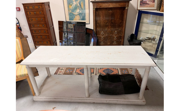 Console style table de drapier en bois l