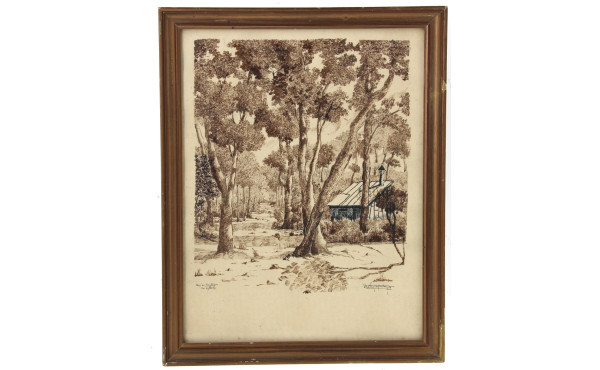 Ecole Française début Xxème "Le Bois de 