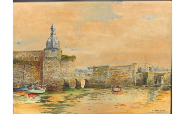 Paul TAILLARDANT (1867-1944) "Ville clos