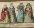 Etudes de costumes - Paire de gravures a