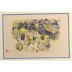 Mathurin MEHEUT - Menu Prunier "Carte de