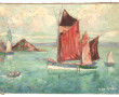 R. LE ROUZIC (Xxème) "Marine aux voiles 