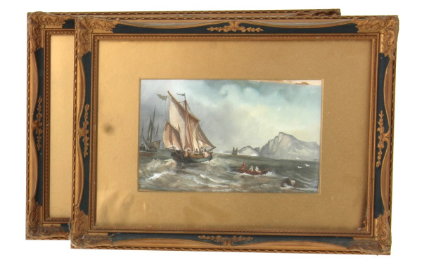 Ecole Française début Xxème "Marines ani