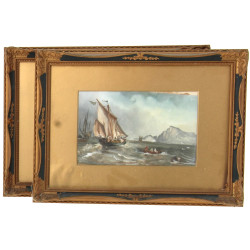 Ecole Française début Xxème "Marines ani