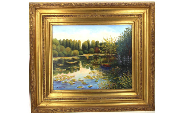 Lucien DONDAINE (1926-?) "Paysage à la b