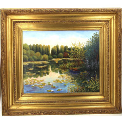 Lucien DONDAINE (1926-?) "Paysage à la b