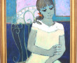 Guy DEMUN (1938) "Jeune fille à la chais
