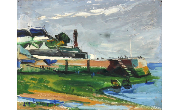 J.C. LAURENT (Xxème) "Tréboul, Bretagne"