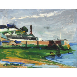 J.C. LAURENT (Xxème) "Tréboul, Bretagne"