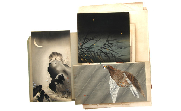 Lot de dessins, aquarelles, estampes et 