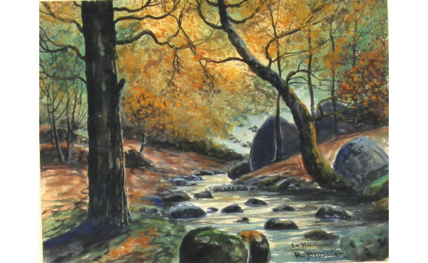 Raymond BLOSSIER (1925-2014) "Le Huelgoa