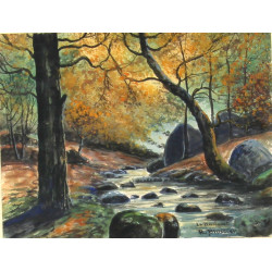 Raymond BLOSSIER (1925-2014) "Le Huelgoa