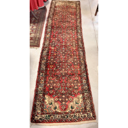 Tapis chemin en laine points noués, 83 x