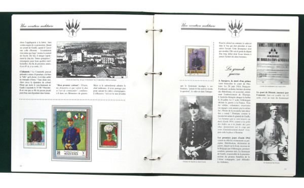 Album club fraçais du timbre " DE GAULLE