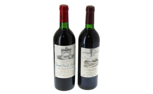 BORDEAUX - Lot de 2 bouteilles: - 1 B S