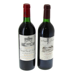 BORDEAUX - Lot de 2 bouteilles: - 1 B S