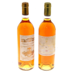 Lot de 2 bouteilles: 1 B SAUTERNES Ch Fi