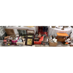 VIDE RESERVE - Lot de bibelots, encadrem