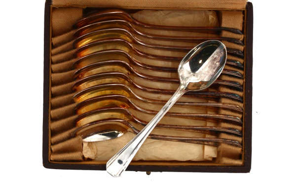 CHRISTOFLE - Modèle Boréal - 12 petites 