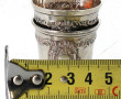 Deux petits gobelets à liqueur en argent