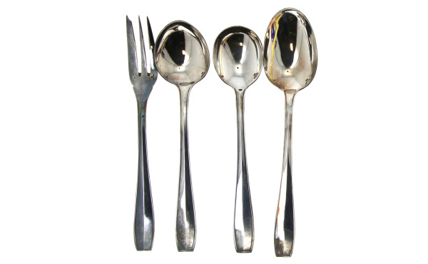CHRISTOFLE - Fourchette et 3 cuillères d