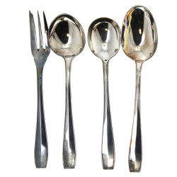CHRISTOFLE - Fourchette et 3 cuillères d