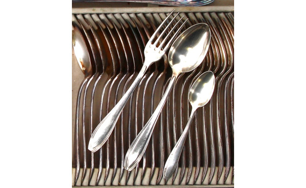 ARGENTAL - Ménagère en métal argenté, ép