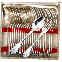 CHRISTOFLE - Modèle "VENDOME" - 12 couve