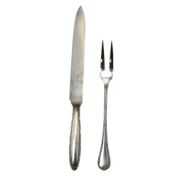 CHRISTOFLE - Couteau et fourchette à déc
