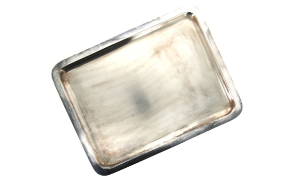 GALLIA - Plateau de service en métal arg