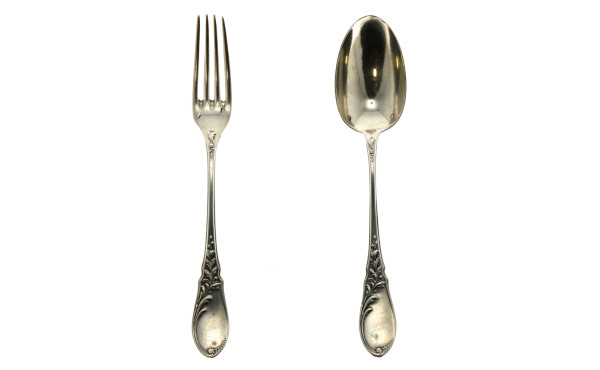 Couvert d'enfant en argent poinçon miner