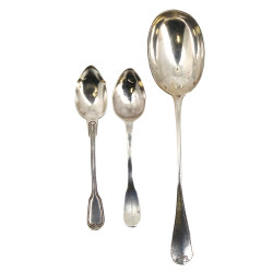 Cuillère de service en argent, poinçon m