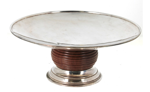 Coupe à fruits ART DECO en métal argenté