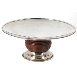 Coupe à fruits ART DECO en métal argenté