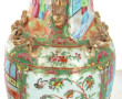 CHINE Canton - Vase en porcelaine polych