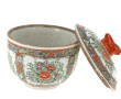 CHINE - Beau pot couvert en porcelaine à