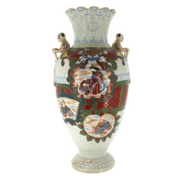 JAPON début Xxème - Grand vase en cérami