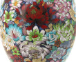 CHINE Xxème - Vase en cloisonné à décor 