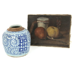 Pot à gingembre en porcelaine chinoise d