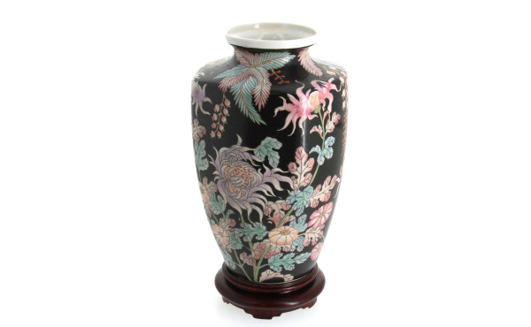 CHINE fin Xxème - Vase en porcelaine à d