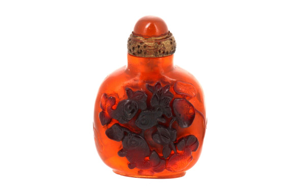 Tabatière rapportée de Mongolie en résin