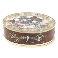 Chine ou Indochine - Coffret de forme ov