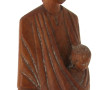 Vierge malgache en bois sculpté, H 32 cm