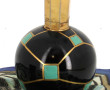 ART DECO - Flacon Art Déco en verre noir